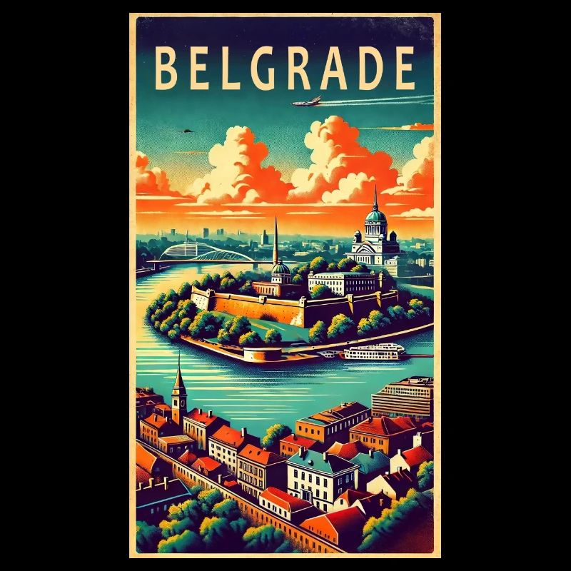 Design rétro de Belgrade, Serbie