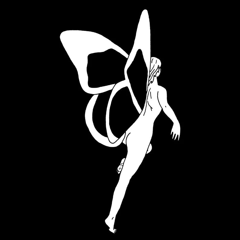 Femme papillon (blanc)