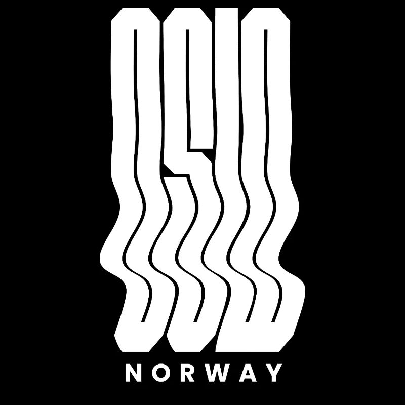 Oslo, Norwegen, Nordic Wave Logo-Design