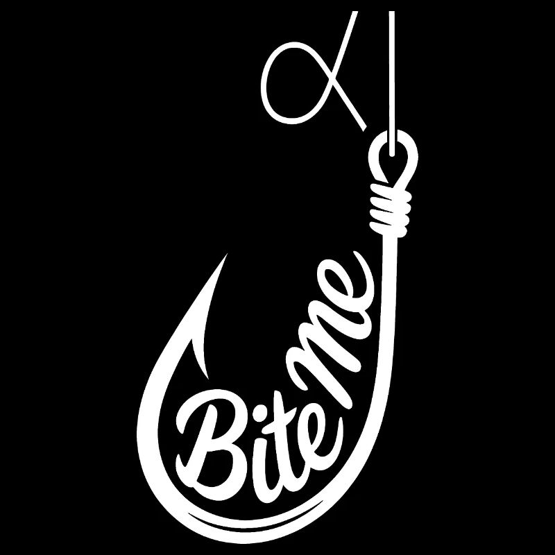 Bite Me Hook Grafik-Tee