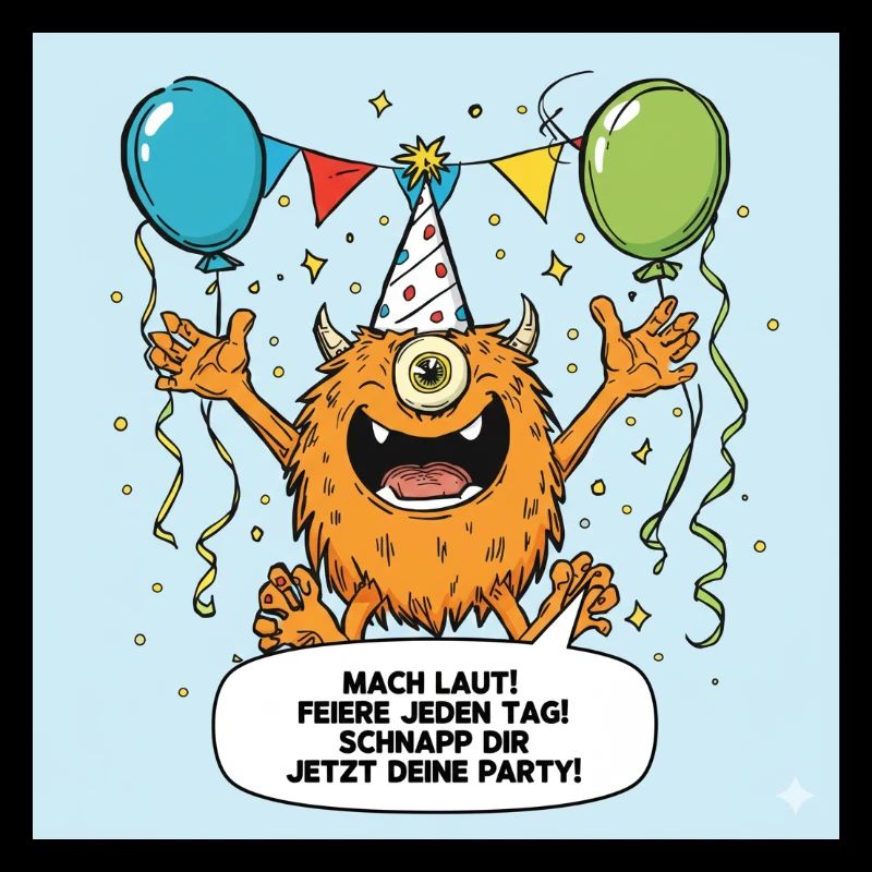 Party Monster mit Einäugigem Jubel
