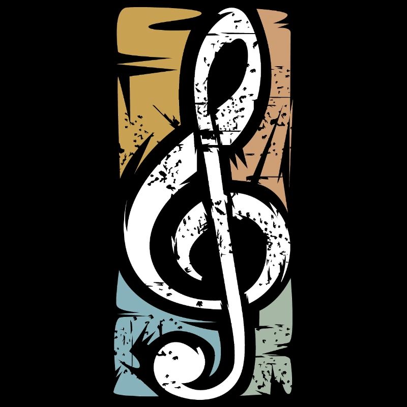 clef vintage – conception de symboles musicaux