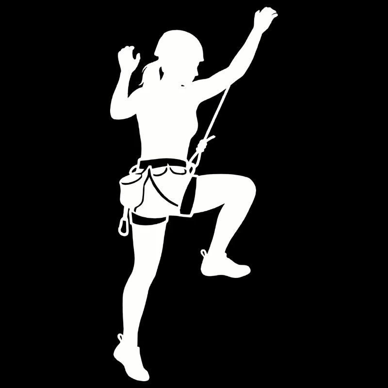 Climber Silhouette Bouldering & Mountaineering