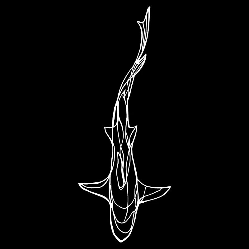 Silhouette de requin blanc