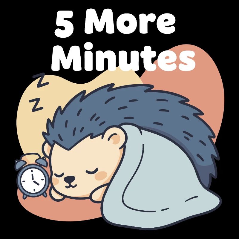 5 More Minutes Schlafender Igel