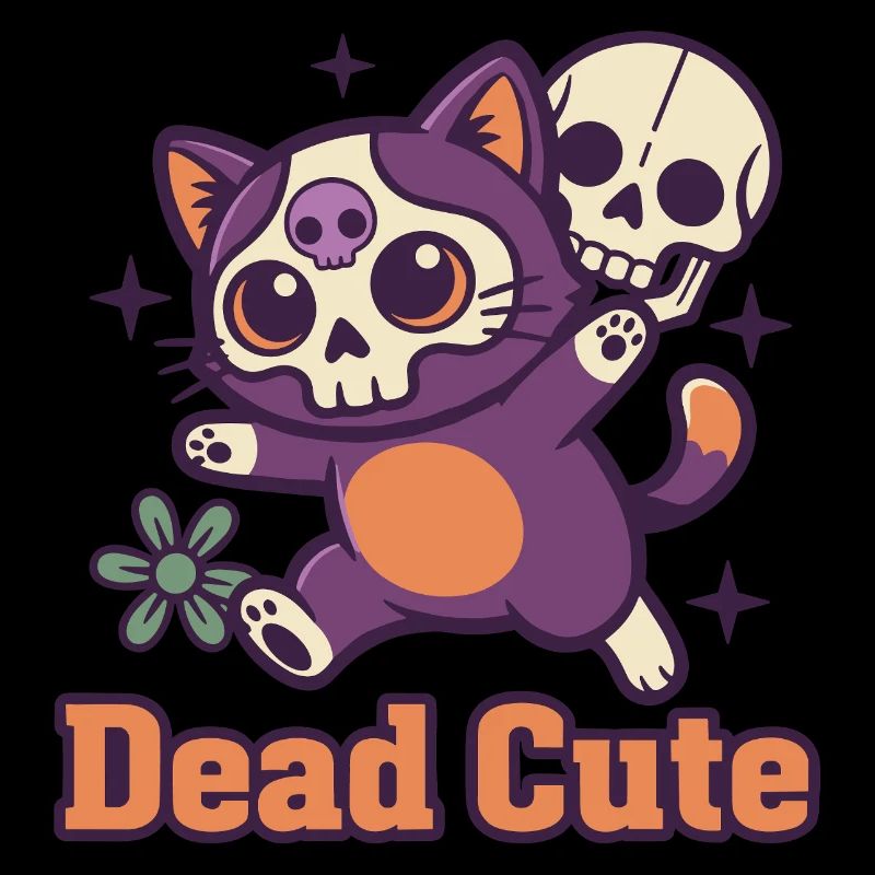 Squelette de chat mort mignon