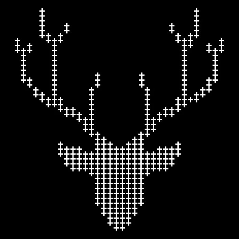 Bois de cerf pixel