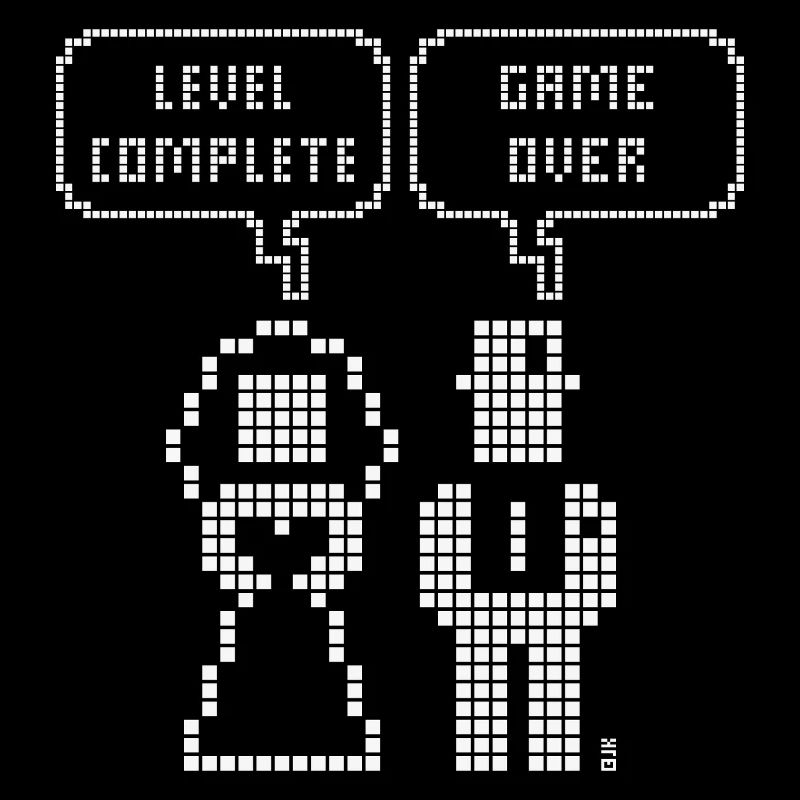 Niveau Terminé – Game Over (Mariage Enterrement de Vie de Garçon Pixel W)