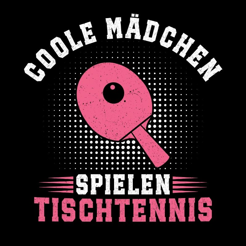 Coole Mädchen spielen Tischtennis 