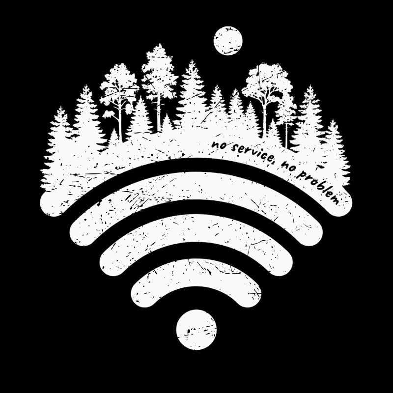Forest WiFi Arc Silhouette