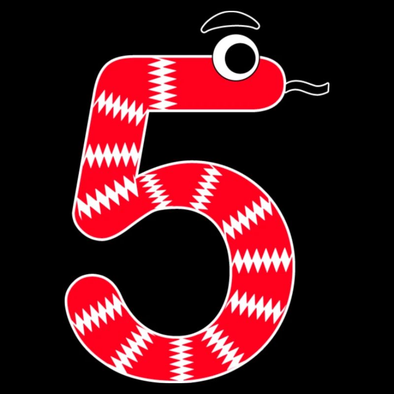 Numéro 5 Serpent Rouge Enfants