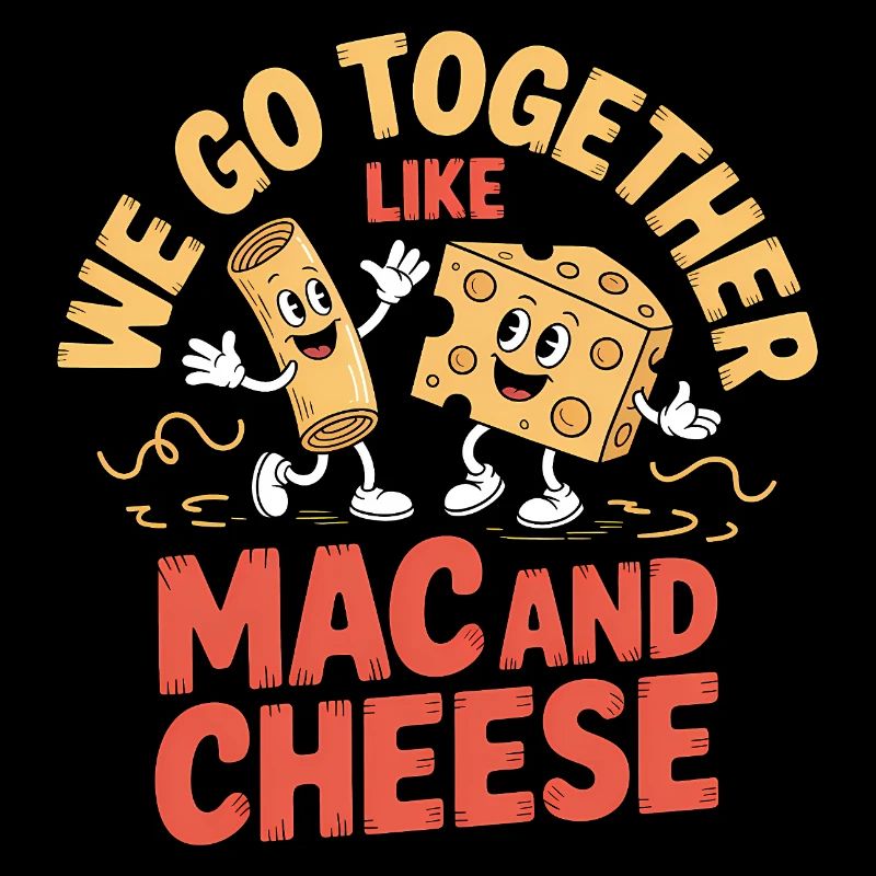 Mac and Cheese Best Friends Couple Design