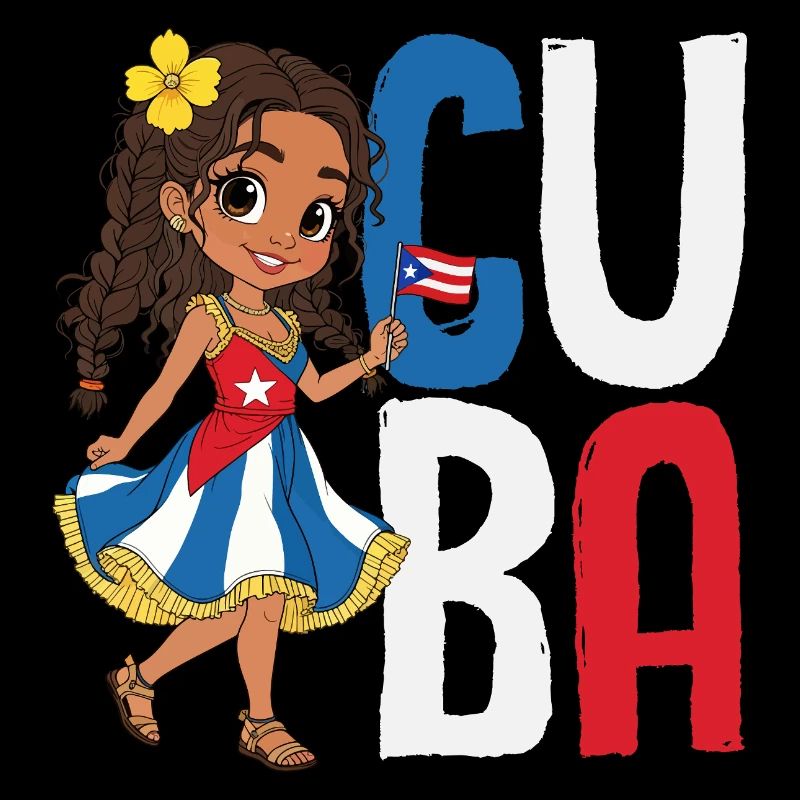 Cuba Pride & Home - Design du drapeau de Cuba