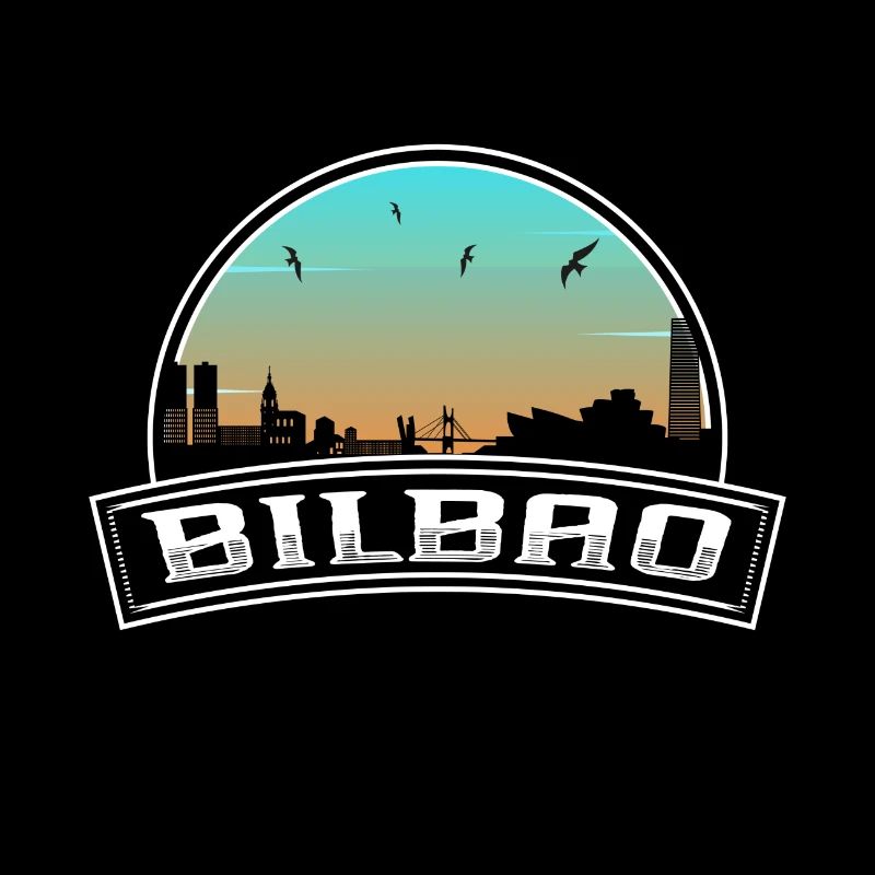 Bilbao Spanien Skyline Spanisches Souvenir