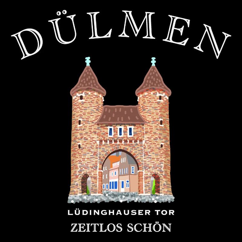 Dülmen, handgezeichnetes Lüdinghauser Tor