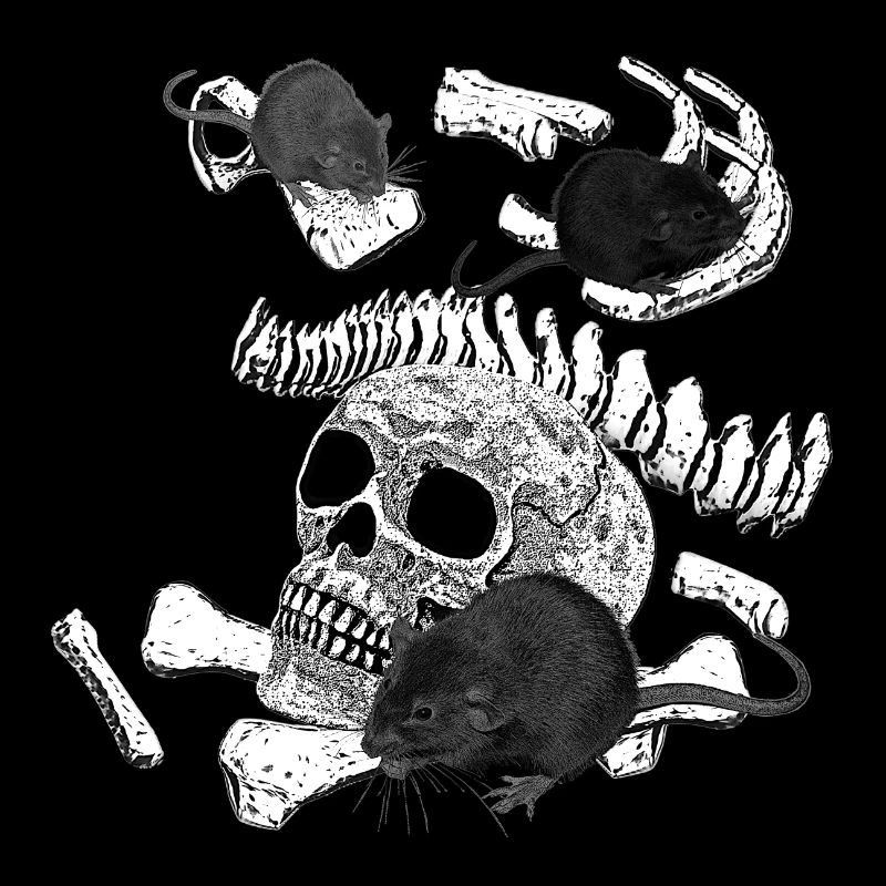 Menschenknochen, Ratte, geburtstagsgeschenk Mann