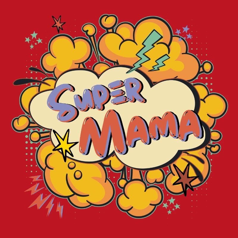 Super Mom Comic Explosion