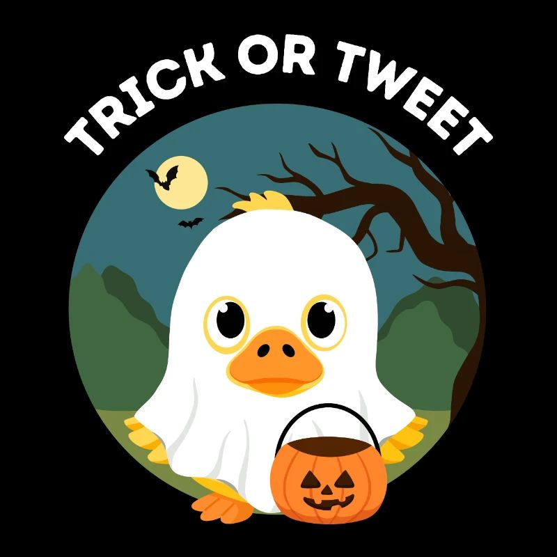 Funny Halloween – Trick or Tweet Duckling
