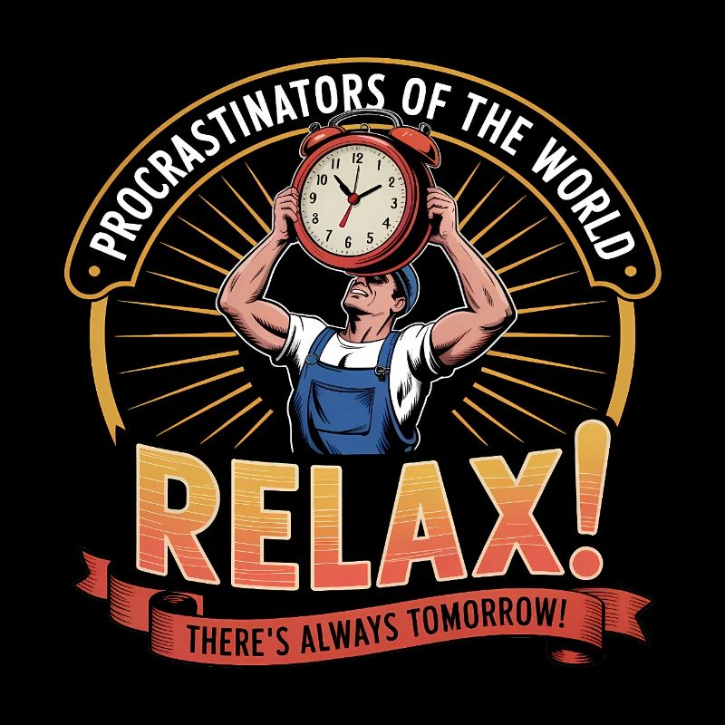 Procrastinators Unite ...Tomorrow - Funny Procrast