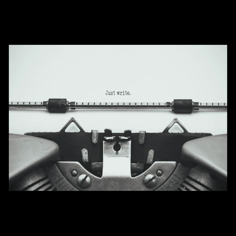 Just Write Vintage Typewriter Design