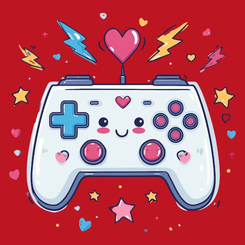Herzcontroller Doodle Pixel Pop