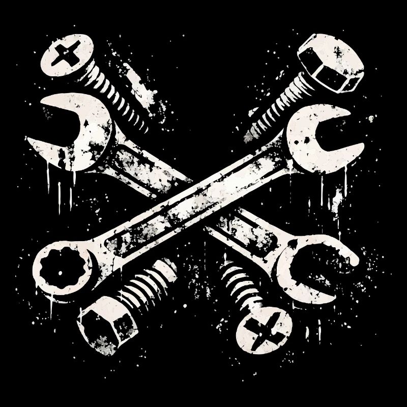 Mécanique de tournevis de conception Tool Grunge