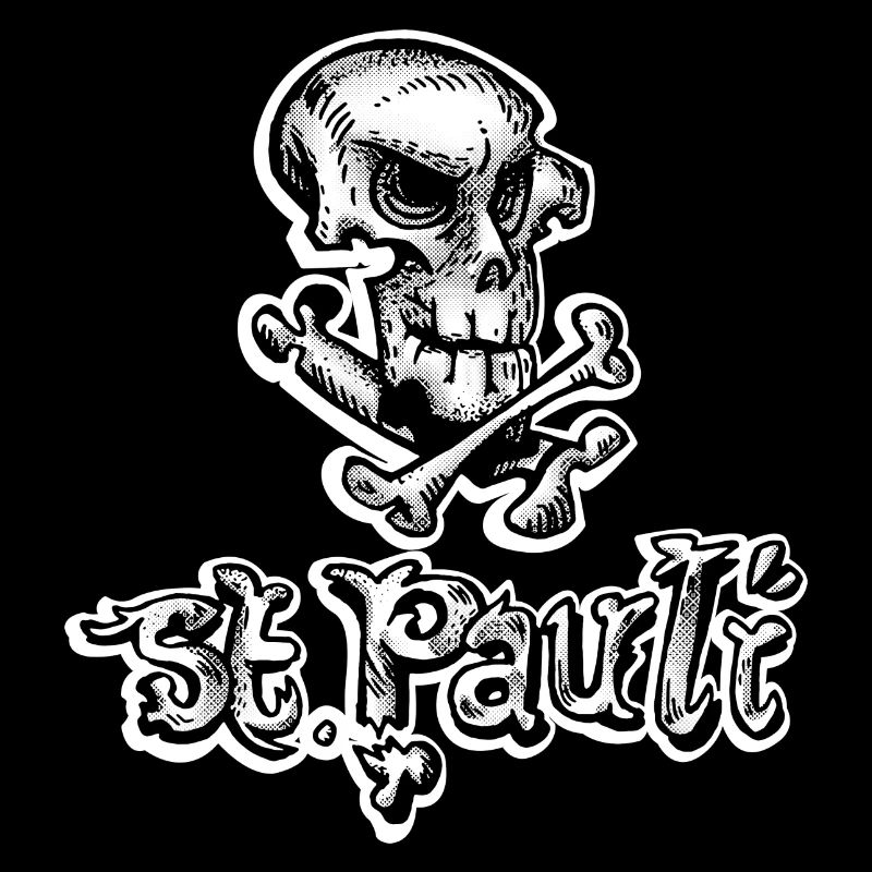 St Pauli Skull Graffiti