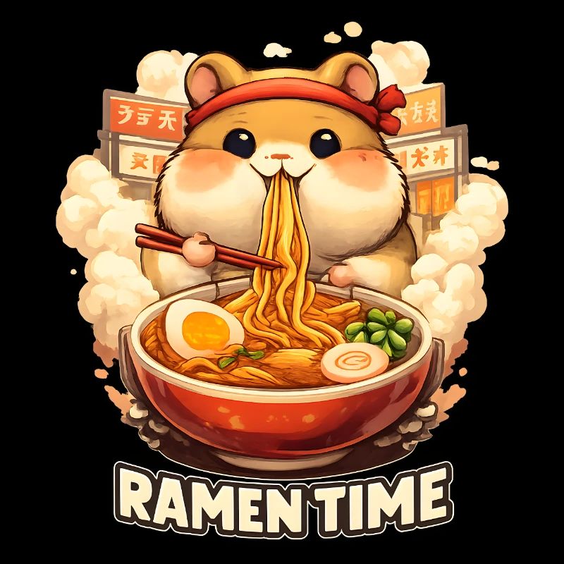 Hamster Ramen Time Kawaii Nudeln