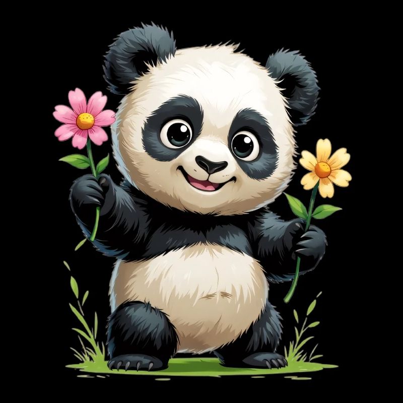 Salutation fleur de panda