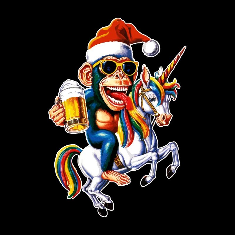 Singe Noël Licorne