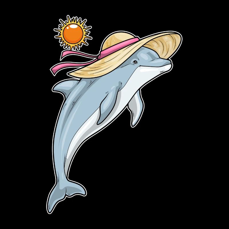 Dolphin Beach Straw Hat Summer