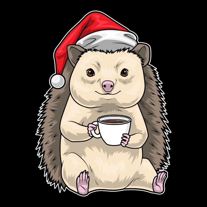 Igel Weihnachten Kaffee