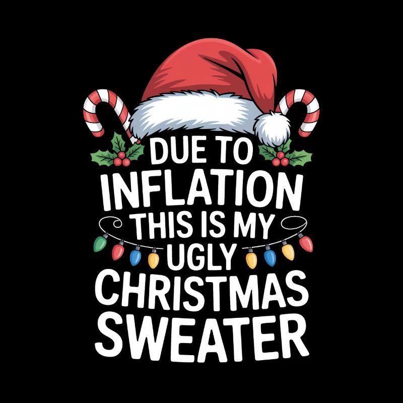 Aufgrund der Inflation hässlicher Weihnachtspullover