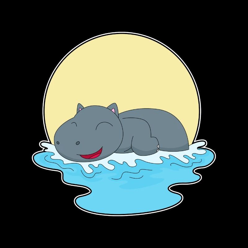 Nage hippopotame