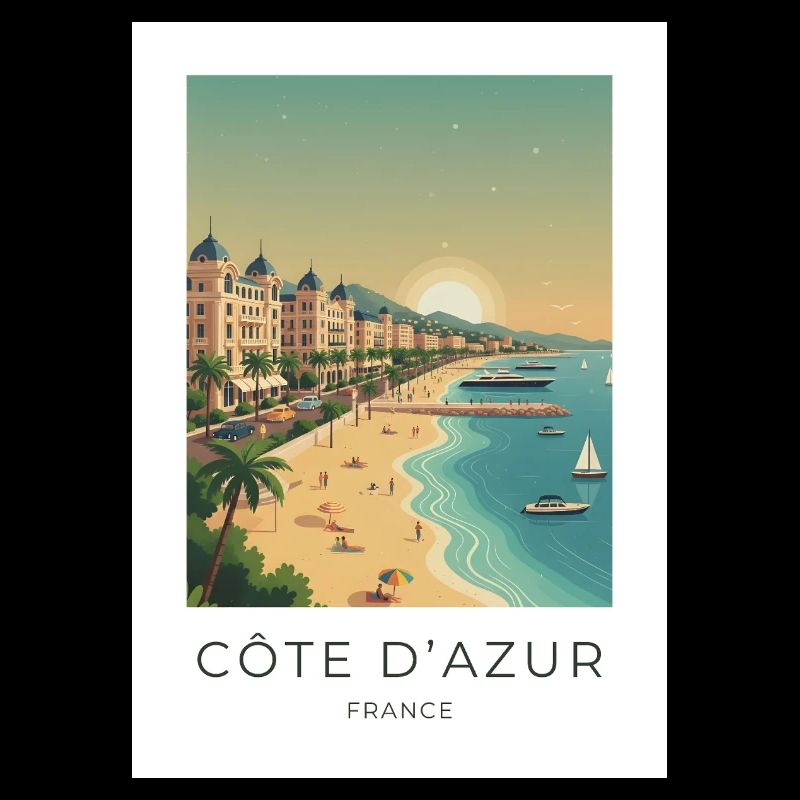 Côte d’Azur Riviera Sommerstrand