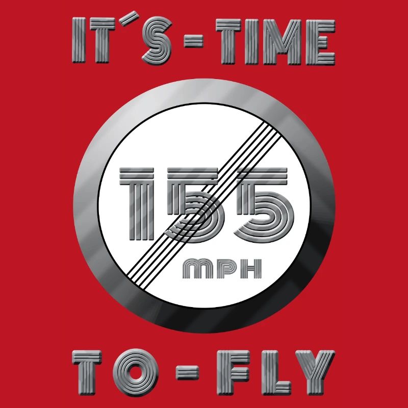 Temps de course 155 mph Design rétro