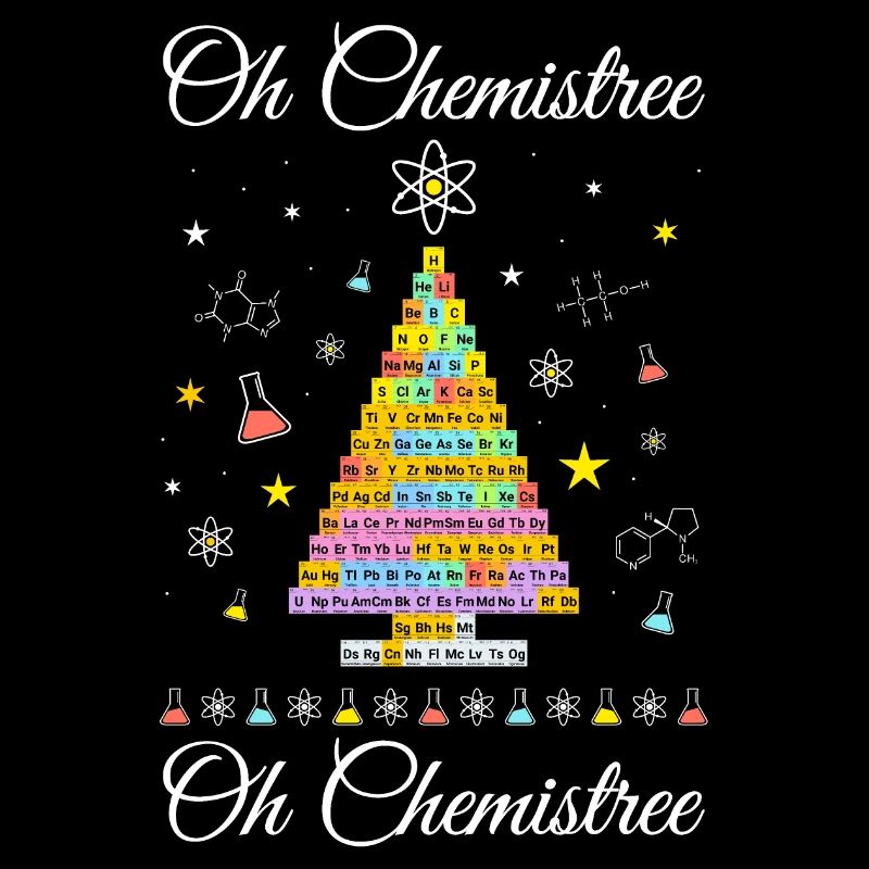 Chemistree current periodic table Christmas tree