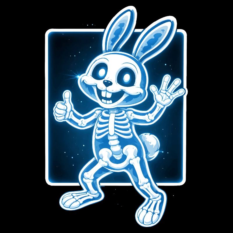 X-Ray Bunny Skeleton Funny Halloween Design