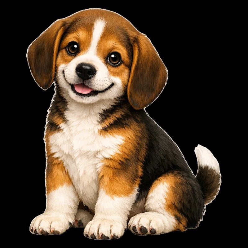 Chiot Rapetou souriant