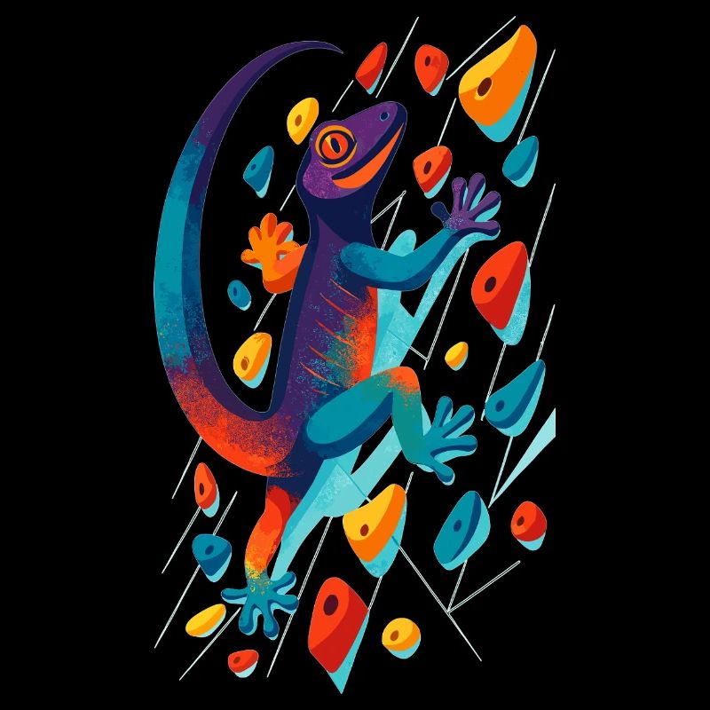 Cadeau de lézard grimpeur de gecko escaladeur de bloc