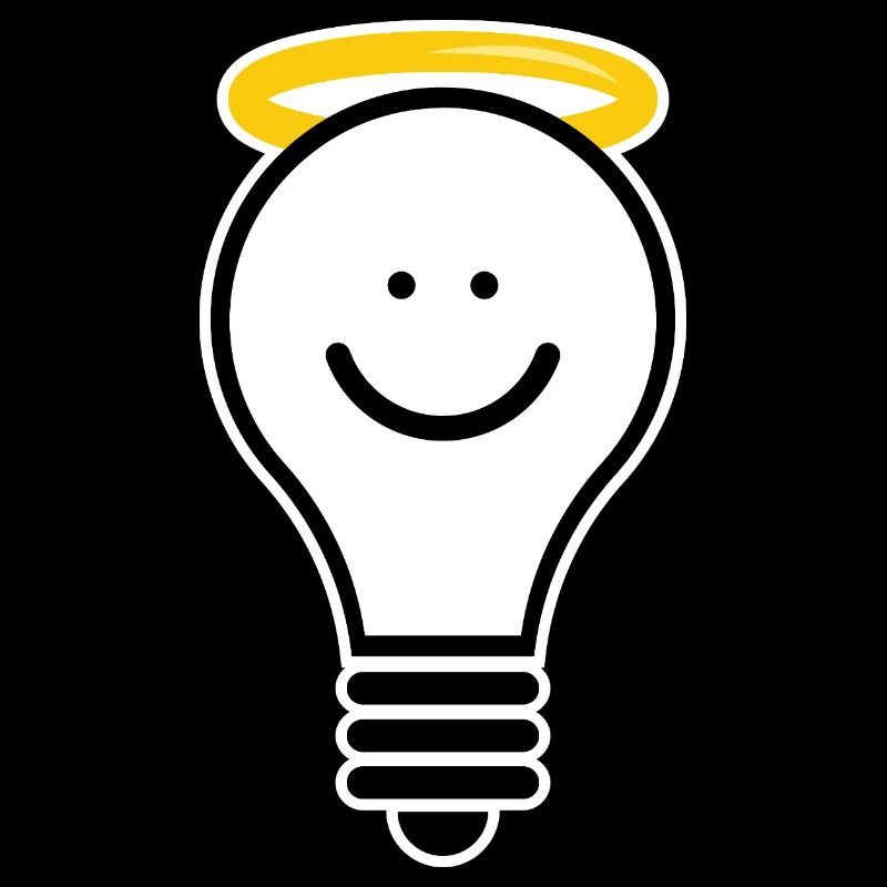 Light bulb with halo – creative light moti