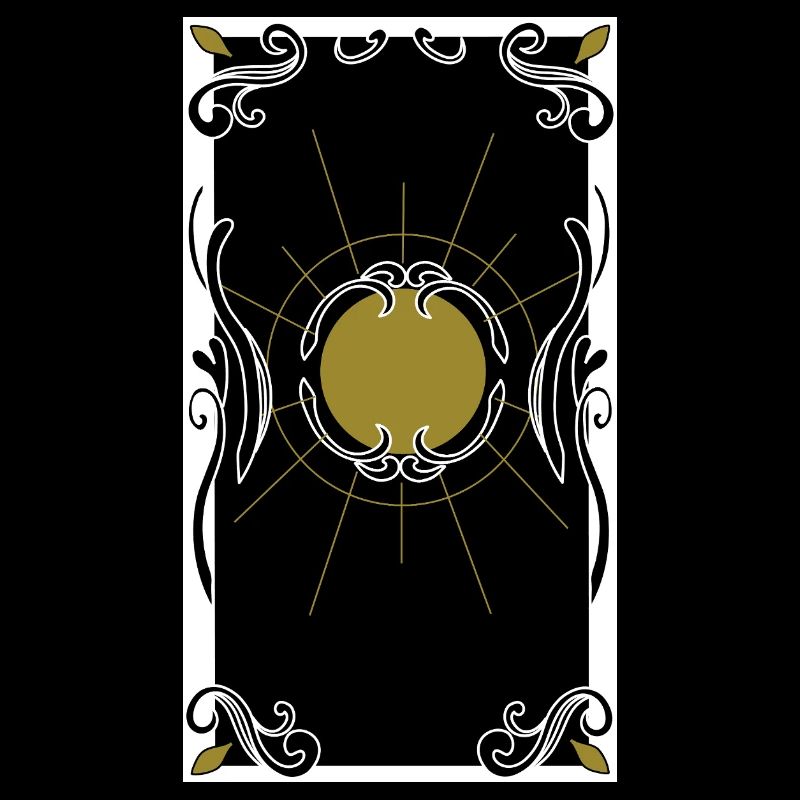 Dos de carte de tarot
