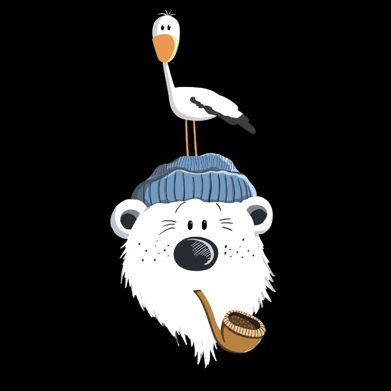 Bär mit Möwe