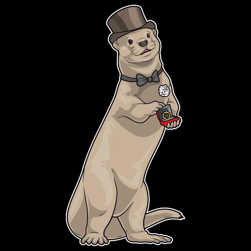 Otter Bräutigam Ehering Hochzeit