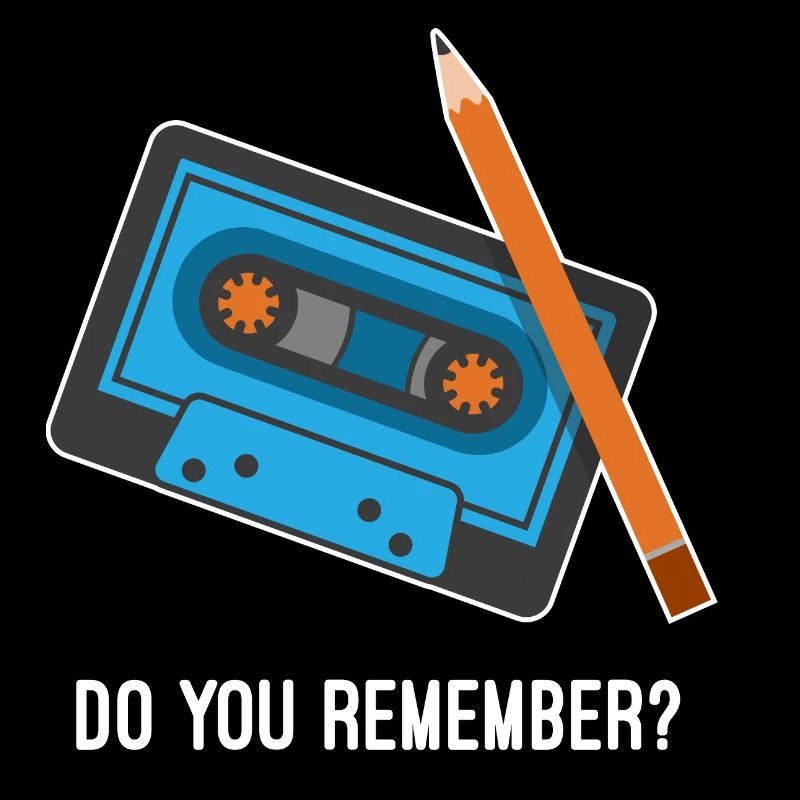 Que tu remember ? Cassette et crayon Fun Design