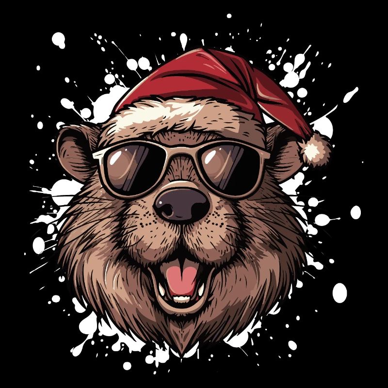 Beaver Christmas Funny