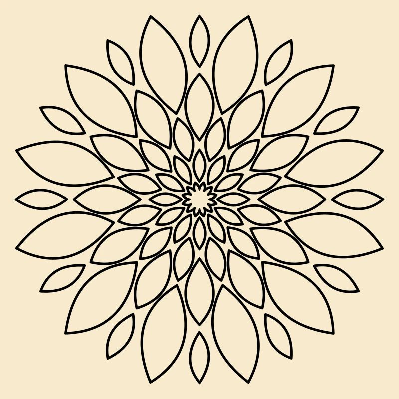 Mandala Blume Floral Geschenk