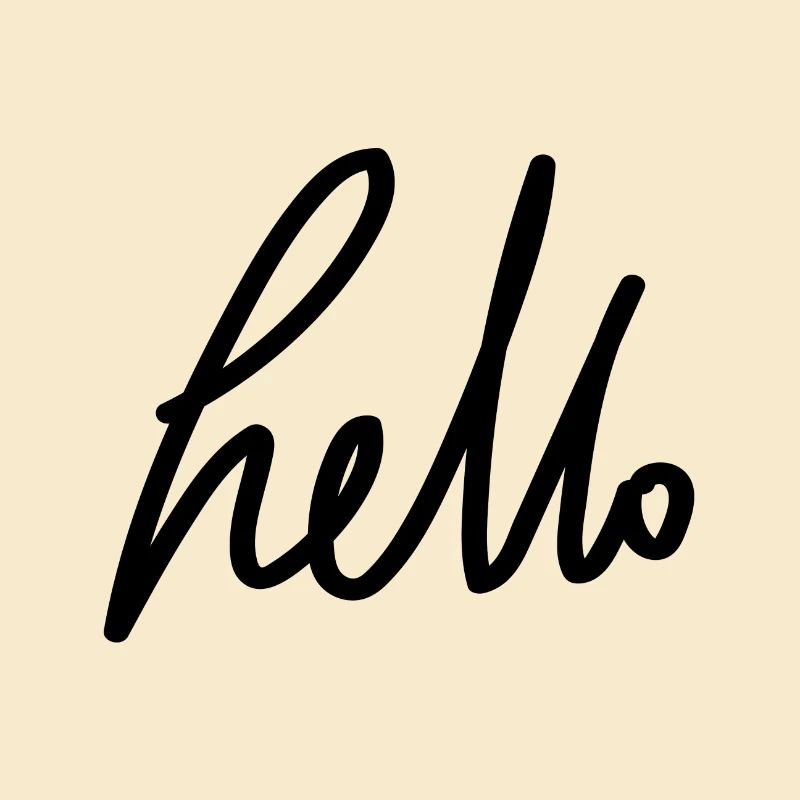 hello - Handschrift
