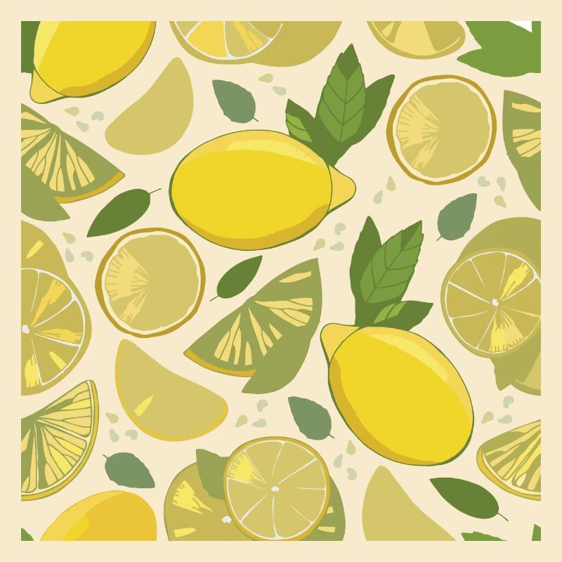 Lemon design with a fresh effect