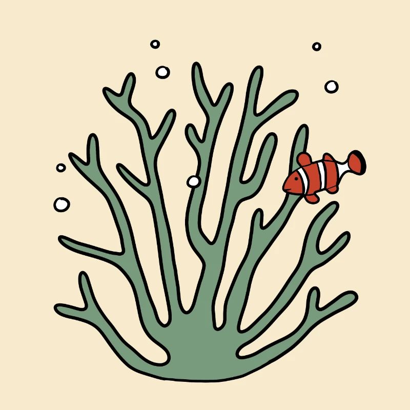 Corail poisson anémone